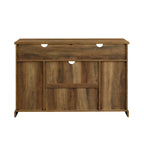 Meuble TV haut de 52 pouces avec porte coulissante de style grange