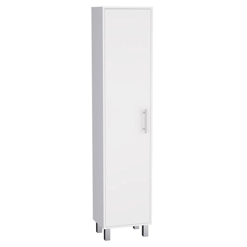 Armoire de rangement de 70 pouces de hauteur avec support à balais et 5 étagères