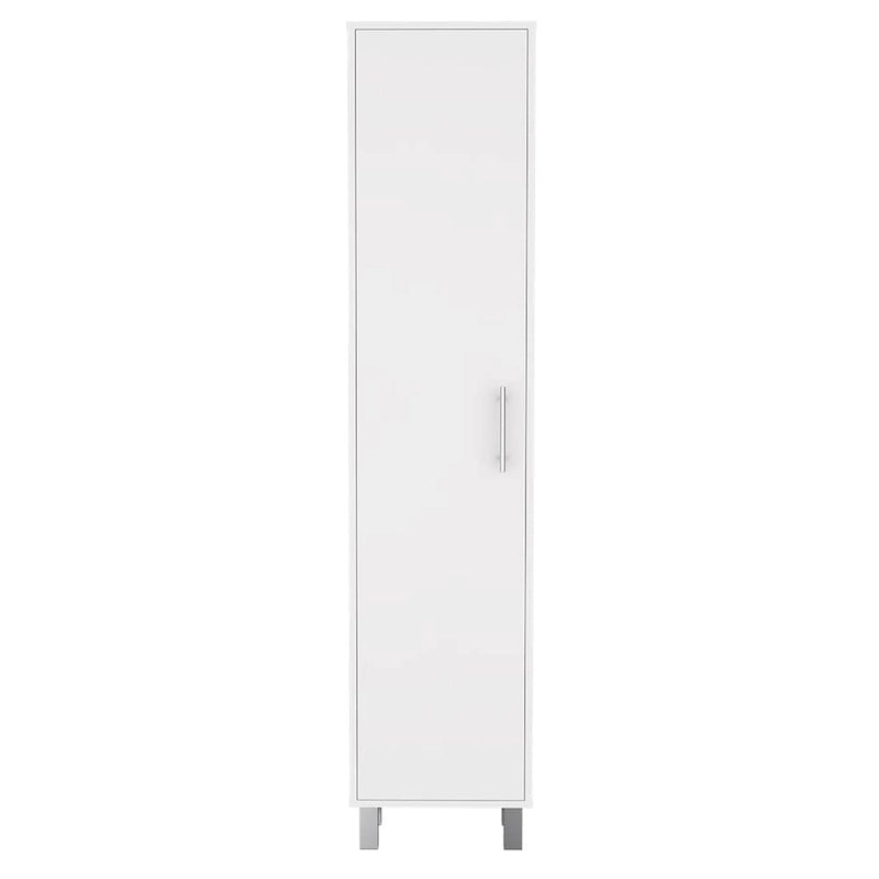 Armoire de rangement de 70 pouces de hauteur avec support à balais et 5 étagères
