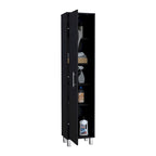 Armoire de rangement de 70 pouces de hauteur avec support à balais et 5 étagères