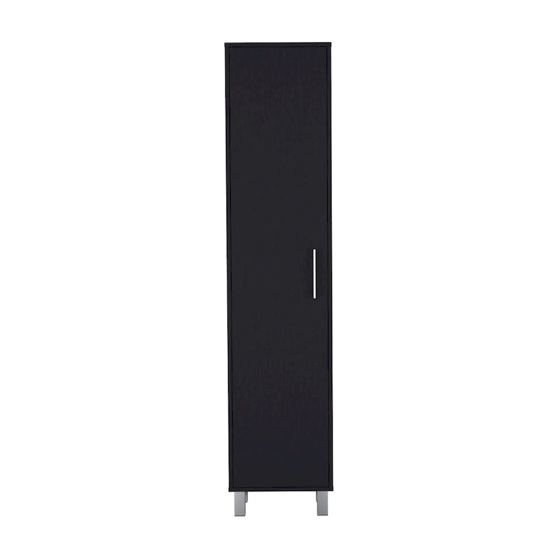 Armoire de rangement de 70 pouces de hauteur avec support à balais et 5 étagères