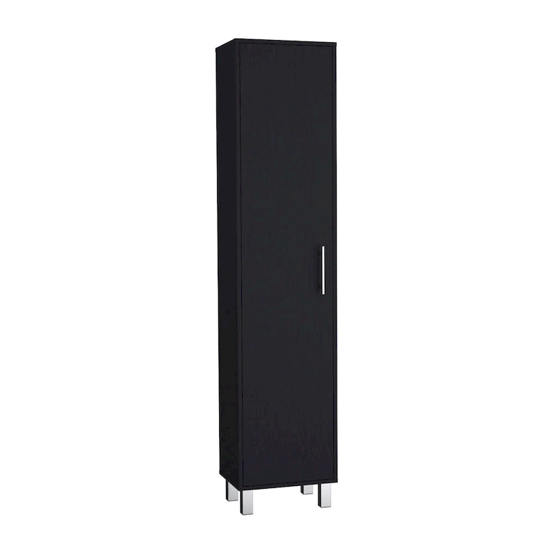 Armoire de rangement de 70 pouces de hauteur avec support à balais et 5 étagères