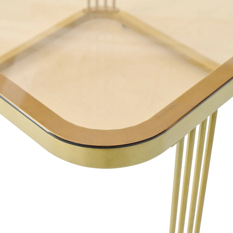 Tables basses gigognes avec roulettes, ensemble de 2