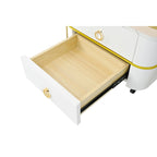 Tables basses gigognes avec roulettes, ensemble de 2