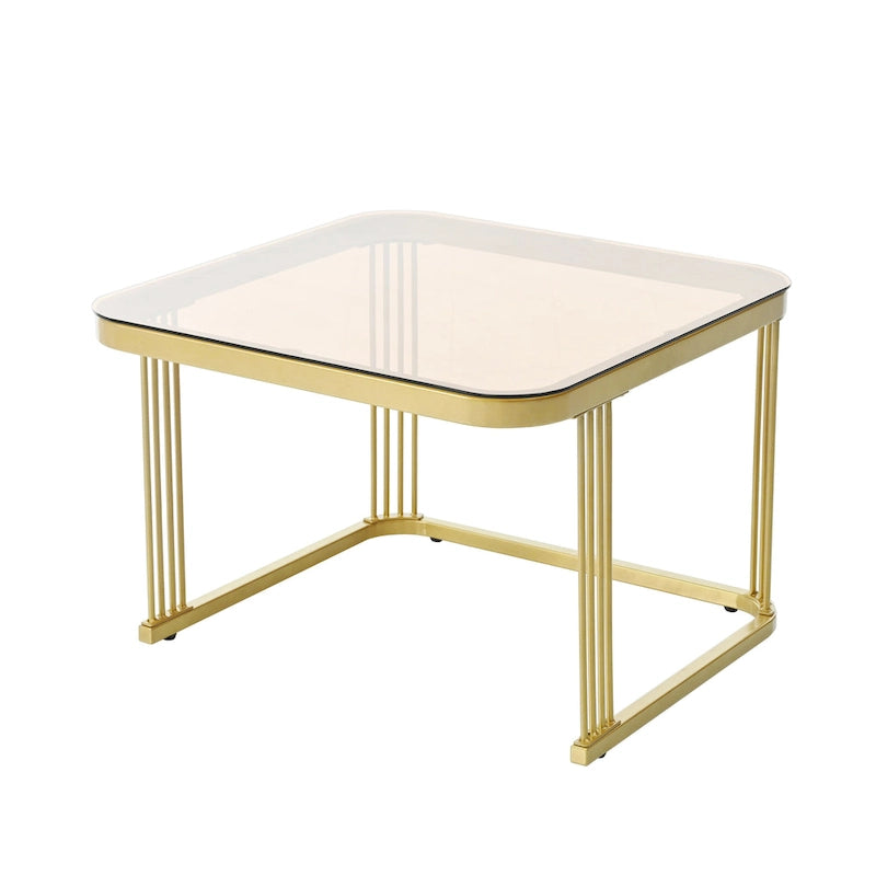 Tables basses gigognes avec roulettes, ensemble de 2