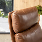 Fauteuil Mid-Century Modern avec dossier haut et accoudoirs rembourrés