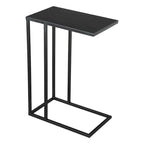 Table d'appoint abstraite en fer noir de 60 cm (43,2 cm x 60 cm x 28 cm)