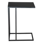 Table d'appoint abstraite en fer noir de 60 cm (43,2 cm x 60 cm x 28 cm)