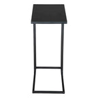Table d'appoint abstraite en fer noir de 60 cm (43,2 cm x 60 cm x 28 cm)