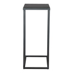 Table d'appoint abstraite en fer noir de 60 cm (43,2 cm x 60 cm x 28 cm)