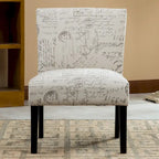 Fauteuil d'appoint rembourré avec pieds en bois