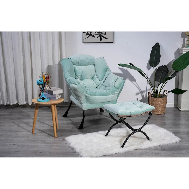 Chaise longue rembourrée avec poche latérale
