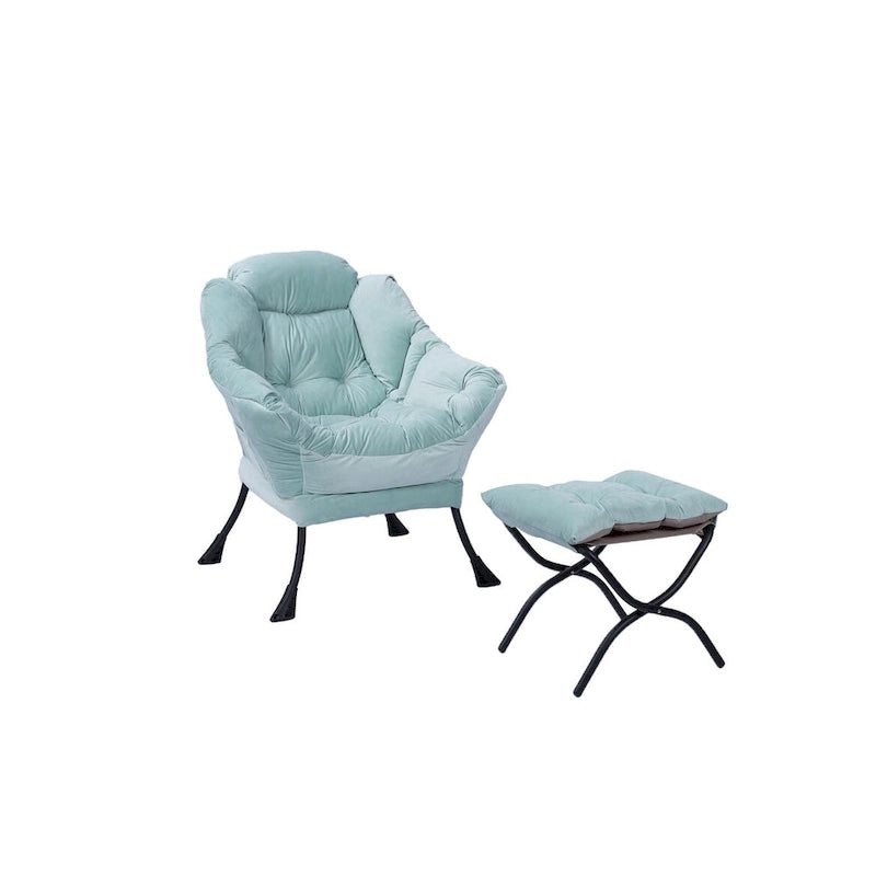 Chaise longue rembourrée avec poche latérale
