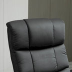 Fauteuil de relaxation massant pivotant à dossier haut avec repose-pieds