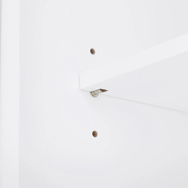 Meuble de rangement de salle de bain autoportant avec 2 portes et 1 tiroir