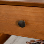 Table de chevet à 1 tiroir en bois massif du milieu du siècle