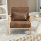 Fauteuil d'appoint en velours du milieu du siècle avec coussin lombaire