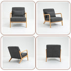 Fauteuil d'appoint en velours du milieu du siècle avec coussin lombaire