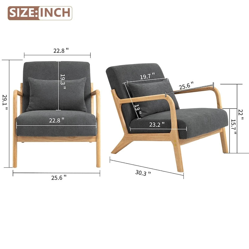 Fauteuil d'appoint en velours du milieu du siècle avec coussin lombaire