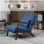 Fauteuil d'appoint en velours du milieu du siècle avec coussin lombaire