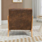 Fauteuil d'appoint en velours du milieu du siècle avec coussin lombaire