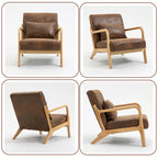 Fauteuil d'appoint en velours du milieu du siècle avec coussin lombaire