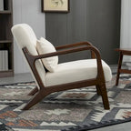 Fauteuil d'appoint en velours du milieu du siècle avec coussin lombaire