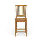 Tabouret de bar avec finition chêne et assise profilée