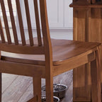 Tabouret de bar avec finition chêne et assise profilée
