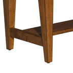 Banc en bois d'hévéa finition tabac
