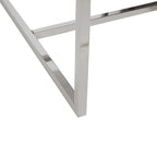 Chaises de salle à manger en tissu naturel avec pieds en métal (Lot de 2)