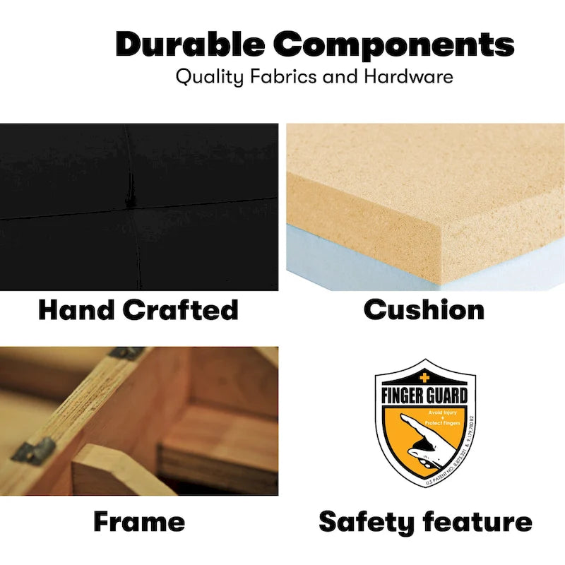 Canapé convertible avec protection anti-pincement – Canapé, chaise longue et lit double