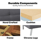 Canapé convertible avec protection anti-pincement – Canapé, chaise longue et lit double