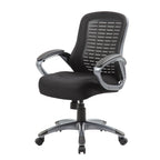 Chaise de bureau à dossier haut et maillé avec nervures