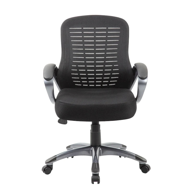 Chaise de bureau à dossier haut et maillé avec nervures