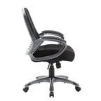 Chaise de bureau à dossier haut et maillé avec nervures