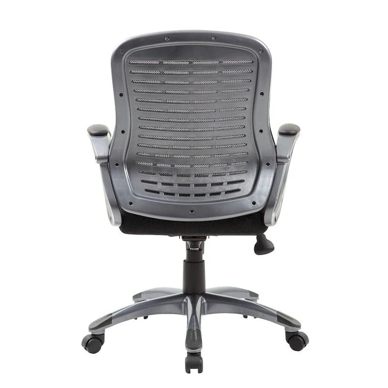 Chaise de bureau à dossier haut et maillé avec nervures