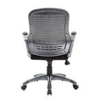 Chaise de bureau à dossier haut et maillé avec nervures