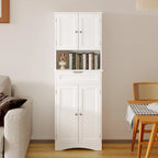 Armoire de rangement autoportante avec tiroir et étagères réglables