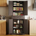 Armoire de rangement autoportante avec tiroir et étagères réglables