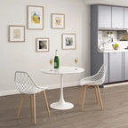 Table de café ronde Mid-Century Modern de 31,5 po