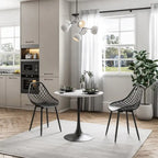 Table de café ronde Mid-Century Modern de 31,5 po