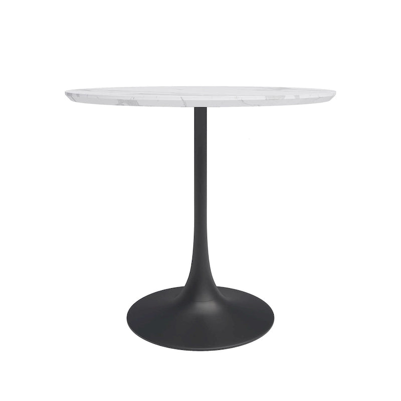 Table de café ronde Mid-Century Modern de 31,5 po
