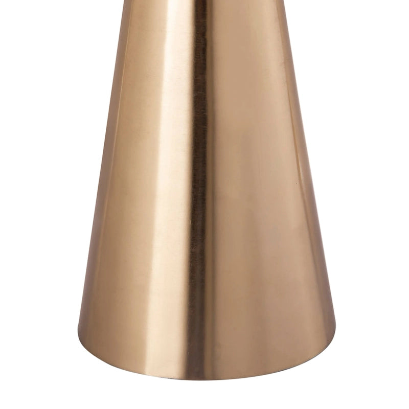 Table d'appoint en marbre avec base piédestal dorée