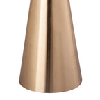 Table d'appoint en marbre avec base piédestal dorée
