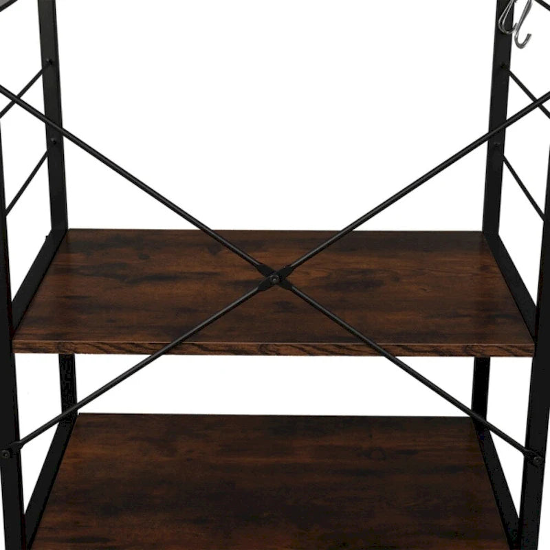 Étagère de Boulanger 4 Niveaux avec Étagères de Rangement pour Cuisine