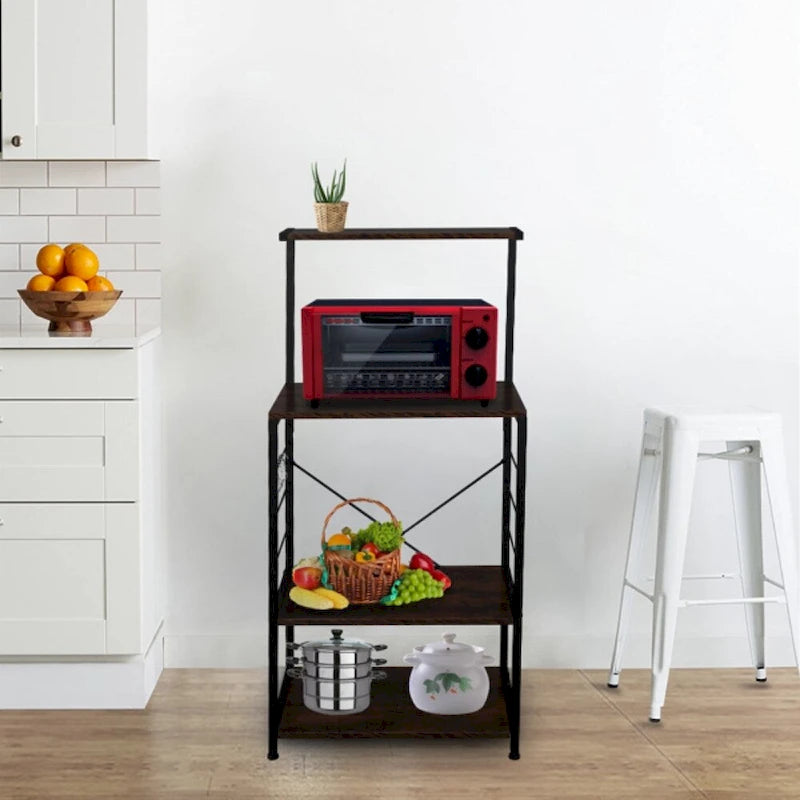 Étagère de Boulanger 4 Niveaux avec Étagères de Rangement pour Cuisine