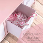 Armoire de rangement déguisements pour enfants avec miroir et tiroirs