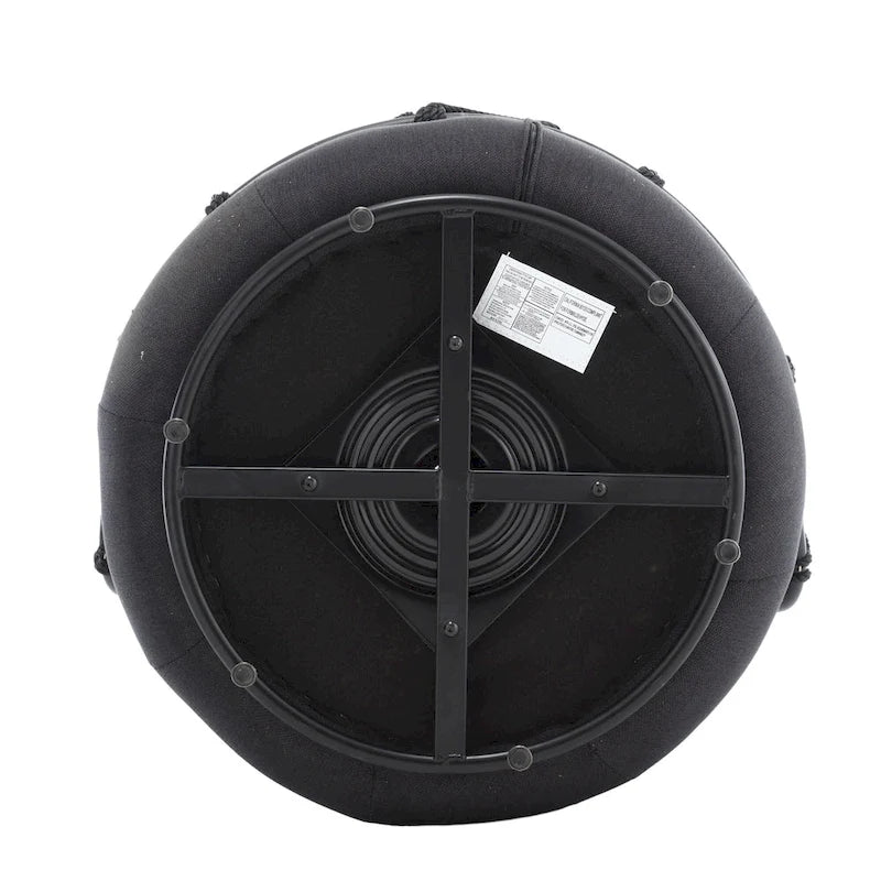Fauteuil d'appoint rembourré avec piétement en métal