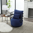 Fauteuil d'appoint rembourré avec piétement en métal